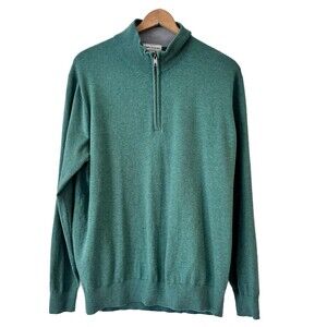GAZMan XL Comfort Stretch Knit Green Pullover Knit Top Men's Cotton